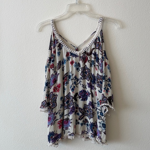 Charming Charlie Tops - Cold-shoulder blouse